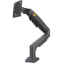 Support Moniteur Réglable Hauteur Support Triple Écran PureMounts - Bras Réglable Hauteur Pour 3 Moniteurs 17-27" VESA 75/100 - Noir Support Ecran Pc Bureau