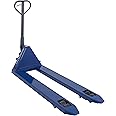 BiGDUG Deluxe Long Pallet Truck - 2000kg Capacity - Fork Size 540w x 1500d mm - Quick Lift - Euro Pallets - Silent Roll - Blue