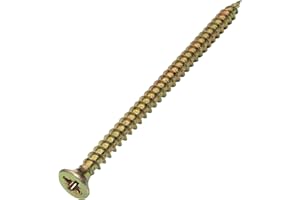 Aerzetix - C45148 - Lot de 100 - Vis à Bois - Ø3x50mm - en Acier Laitonné Métal - Tête Fraisée - à Empreinte Cruciforme Pozidriv - Couleur Laitonné