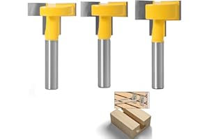 APlus Router T-Track - Juego de 3 piezas de 8 mm para enrutador con ranura en T