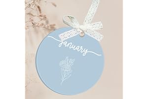 Uniqicon 12 Pezzi 3 1/8 Pollici Acrilico Blu Pastello Colore Vuoto Ornamento, 3 mm Extra Spesso Cerchio Acrilico Per Cricut Matrimonio Tavolo Impostazione Progetti In Vinile, Disco Rotondo Trasparente