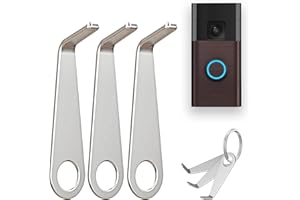 TEKCAM 3pcs Video Doorbell Key Replacement Tool & Doorbell Screwdriver Compatible with Ring Battery Doorbell(2024 Release), Stainless Secure Removal Key Tool, Doorbell Camera Opening Key Tool