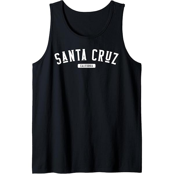 Santa Cruz Retro Tank Top - Kalifornien Surfer Style 80s Design