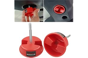 MOEBULB Hardtop Hardtop Hardpanel Montage Schraube Knauf 2 Stück kompatibel mit Jeep Wrangler JK 2-Türer und Unlimited 4-Türer 2007–2019 (rot)