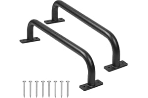 ESPETS 2 Pack 17 Inch Matte Black Safety Handles for Playground Equipment - Swing Set Accessories Grab Handles, Playset Hand Grips, Indoor Monkey Bars for Jungle Gym, Playhouse, Climbing Frame