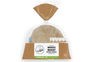 Afran Elhatab Arabic Whole Wheat Bread 250 g, Medium, White