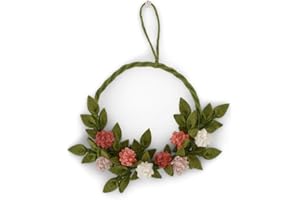 Gry & Sif Filzkranz, Kranz mit Artischoken, Türkranz, Wanddekoration, Filzdekoration, Handmade, Fairtrade