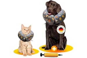 AVIDA ZEN Halskrause Hund & Katze, Hundekragen Leckschutz, Halskragen weich nach OP, Schutzkragen Verschiedene Größen, Kragen für Hunde und Katzen (L)