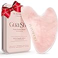 Plantifique Gua Sha Rose Quartz Tool for Face - Gua Sha Stone - Roze Quartz GuaSha - Face Massager for Women & Men for Your Skincare - Anti Aging Massage Tool - Facial Skin Care Products