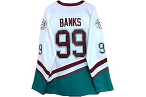 Gmjay # Mighty Ducks Hockey sobre Hielo Jersey Película Letras Números S-XXXL