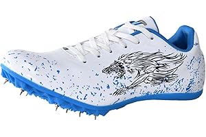 Xinghuanhua Unisex-Leichtathletikschuhe Spikes Leichtathletik 8 Nägel rutschfeste Jugendsportschuhe Mit Spikes und Sprint Herren Kinder und Damen