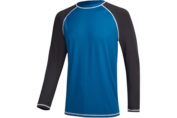 LBL Rashguards Homme Anti-UV UPF 50+ Séchage Rapide Coutures Plates pour Les Plein Air
