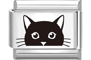 papasgix Italian Charms Cat Dog Modular for Italian Charm Animals Italian Style Charms fits all 9mm Bracelet Retro Personality Charms Bracelets Accessories Mother's Day Gift