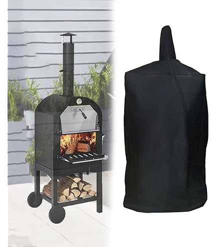 Housse Four Pizza KuKoo - Housse Imperméable Pour Four à Pizza Extérieur, Housse Protectrice Contre Rouilles Et Intempéries Bache Brasero 80 Cm