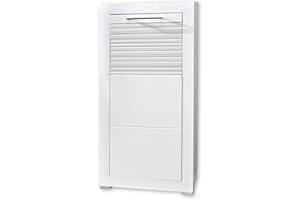 Stella Trading LIFE szafka na buty, biała, wysoki połysk – nowoczesny regał na buty z dużą ilością miejsca do przechowywania butów – 52 x 111 x 37 cm (szer. x wys. x gł.)