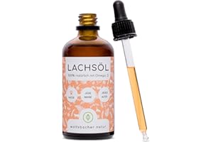 Lachsöl für Katzen mit Omega 3 & 6 I 100ml norwegisches, natürliches Lachs-Öl aus Atlantik-Meer-Lachs I Hochdosiertes Ergänzungsmittel für Katzen