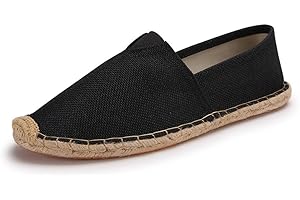 SHELAIDON Straw Beach Shoes Linen Men's Canvas Espadrilles Women Slip-on Flats