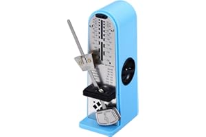 sourcing map Mini Mechanical Metronome,High Accuracy Professional Musical Timer Universal Metronome for Piano Guitar Violin Ukulele Player,Sky Blue