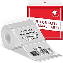 Phomemo Logo Sticker 50x50 mm ronde regenboog zelfklevende directe thermische etiketten papier voor Phomemo M110 labelmaker, gebruikt voor logo afdrukken, huishoudelijke artikelen markering enz