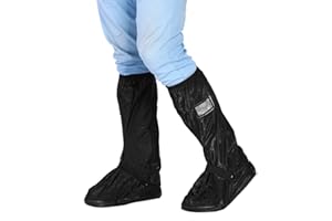 ARAMOX Shoes Cover, Motorcycle Shoes Cover, Rain Overshoes, Waterproof Shoe Non-Slip Rain Shoes Cover, Reusable Motorcycle Boots Cover, Rain Cover (L-Black), Default, Practical