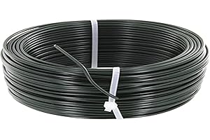 PRIMODEUR Fil de tension galvanisé plastifié - Longueur 100 m - Diamètre 2,7 mm - Vert