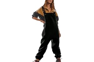 GENERIC Women's Fleece Overalls with Adjustable Shoulder Straps and Multiple Pockets, Cosy Winter Dungarees for Casual Daily Wear, Outdoor Activities and Seasonal Comfort