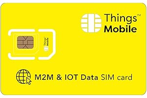 SIM Card senza scadenza e senza costi fissi Things Mobile per IoT e M2M - GSM/2G/3G/4G - multi-operatore - copertura globale – tariffe competitive – con 10 € di credito incluso