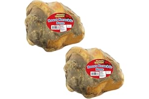 GREAT BRITISH PETS Munch & Crunch Large Roast Knuckle Bones for Dogs x 2 | 100% Natural Treats | Dog Bones Long Lasting Chews