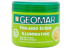 ‎GEOMAR GEOMAR | Illuminierendes Thalasso Peeling, Tiefenerneuerung der Haut, Neuer Hauteffekt, mit Meersalz, Zitronenpulver und Spurenelementen aus dem Toten Meer, Made in Italy, 600 g