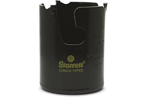 Starrett Tungsten Carbide Tipped Holesaw - MPH0200 Multi Purpose Cut TCT Hole Saw Cutter - For Wood MDF Plastics Ceramic Wall Tiles - 51mm