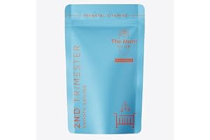 THE MOM CLUB Pregnancy Vitamins – 2nd Trimester – Support for Energy, Immunity & Baby Growth Weeks 13 to 27 – Prenatal Multivitamin with Iron, B Vitamins, Inositol & Lutein – 30 Vegan Capsules – 1 Month Supply