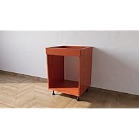 Alfredo Calandrelli Onderkast voor oven, 60 cm, kleur eiken met de volgende afmetingen: L = 60, H 72, D = 55 cm, verzending in kit, inclusief klep, hoogte incl. poten 82 cm