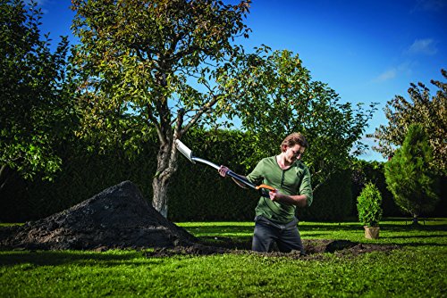 Fiskars Gärtnerspaten für harte, steinige Böden, Spitz, Länge 120 cm, Qualitätsstahl-Blatt/Glasfaserverstärkter Kunststoff-Stiel, Schwarz/Orange, Xact, L, 1003683 - 12
