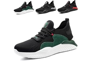 Calish Scarpe Antinfortunistiche Uomo Donna Scarpe da Lavoro Scarpe da Cantiere Leggere Comode Traspiranti Scarpe Sicurezza Antiscivolo