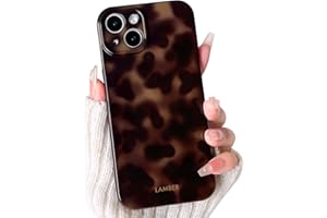 NITITOP Coque pour iPhone 14 Mignonne Motif de Léopard Guépard pour Femmme Fille et Homme Animal Imprimé Conception Tendance Souple en TPU Étui de Protection - Marron