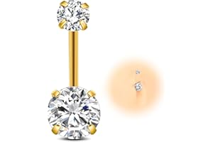 ESHIONER G23 tytanowy kolczyk do pępka sztabki srebrny złoty solidny tytanowy pasek do pępka kryształ różowy niebieski fioletowy kolorowy wewnętrzny mały krótki długi kolczyk do pępka biżuteria dla