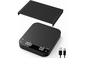 Rechargeable Coffee Scale with Timer, Diyife 0.1g/3KG High Precision Electronic Espresso Scale with HD LED Display, Portable Analytical Lab Balance for Labs, Jewellers, Gold, Food