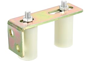 PATIKIL 7 cm x 4 cm skjutgrindsstyrroller, 2 st universellt justerbar kraftig skjutgrind, styrroller, hårdvarusats med L-fäst