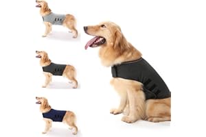 Sonhomay Hunde-Angstjacke, Entlastungsmantel, verstellbar, Donner, Hunde-Wickelweste, beruhigende Jacke für kleine und große Haustiere, Angstzustände, Stressabbau, Feuerwerk, Tierarztbesuche und