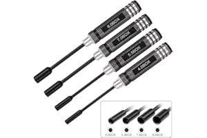MAKERFIRE Sechskant Schraubendreher Satz 4-teilig | Rc Werkzeug Innensechskant Schraubenzieher Handwerkzeug für Modellbau RC Auto Boot Quadcopter Hubschrauber Multirotor Modelle