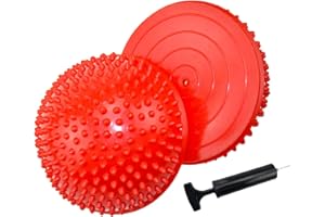 RANCER 2 Stück Igel-Balance-Pods – Balance-Übung Stabilitäts-Pods, PVC Halbkugel Balance Training Ball für Kinder und Erwachsene Indoor Outdoor Spiel, Sport, Fußmassage, Balancing Therapie