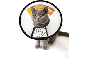 BEAUTISTIK Soft Cat Cone Collar, Lightweight Cat Cones to Stop Licking, Waterproof & Adjustable Recovery Elizabethan Collars & Cones for Kittens, Prevent Licking and Biting, Suitable for Recovery and Grooming