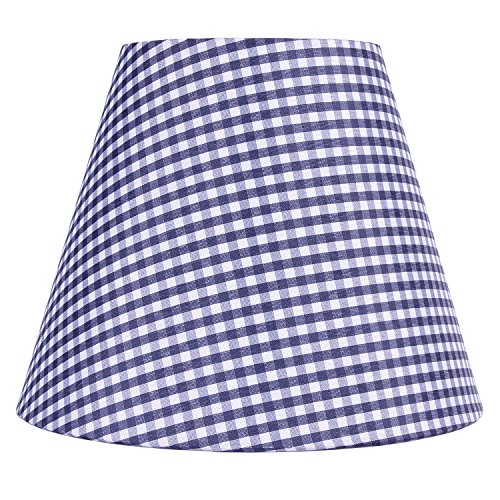 Splink Lampenschirme Stoff handgefertigt Kariert Leuchtenschirme für E27 Kerze, Wand-Glühbirne, Tisch Lampe 200*110*160mm
