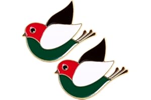 WXINSHENG Épinglette en émail du Drapeau de la Palestine,2 Pièces Drapeau Palestine Broches Pins en Métal Émaillé,Badges Bouton Épingles Palestiniennes,Pacifistes