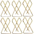 Ghelonadi Women’s Metal Golden Plated Saree Hijab Pallu Dupatta Chunari Patli Pins Set Lock Pin Good Grip Brooch Pins 6 Pieces