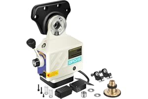 GPOAS Power Feed X-Axis for Milling Machine 450 in-lb Torque, 0-200RPM Table Milling Machine Power Feed 110V,for Bridgeport and Some Knee Type Mills with a 5/8" Diameter Shaft on the End