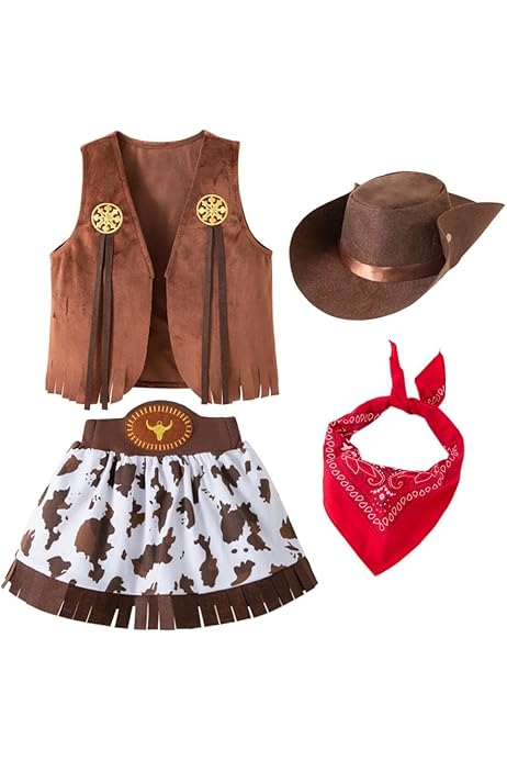 Robe Indienne Femme Taille M – Déguisement Cow-girl Carnaval Boland