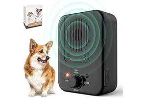 BUBBACARE Anti Bell Gerät Hunde, 3 Modi Anti Bell für Hunde, 33FT Wiederaufladbares Antibell Ultraschall Gerät, Automatisch Anti-bell-mittel für Hunde für Kleine Große Hunde, Hunde Bellen Stopper Innen