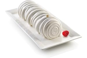 silikomart | Stampo in Silicone per Torta Moderna LANA, Antiaderente, Confezione da 1 Stampo per Dolci, 3D Design, 245 x 95 h 77 mm, Volume 1200 ml, Made in Italy