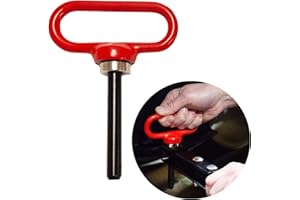 Brinly MHPK-12BH Extra-Strong Quick Connect Magnetic Hitch Pin for Tow-Behind Tractor and Riding Lawnmower Attachments and Lawn Trailers with 1/2" Diameter - Lifetime Limited Warranty